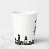 Dynamische Superhero 4e Verjaardag Papieren Bekers (Rechts)