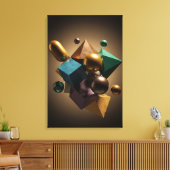 dynamische symmetrie canvas afdruk (Insitu (Woonkamer))