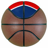 Dynamische Tennessee State Flag Graphic op a Basketbal (Rechts)