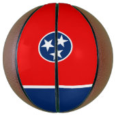 Dynamische Tennessee State Flag Graphic op a Basketbal (Verticaal)