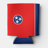 Dynamische Tennessee State Flag Graphic op a Blikjeskoeler (Voorkant)