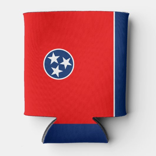 Dynamische Tennessee State Flag Graphic op a Blikjeskoeler (Voorkant)