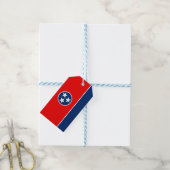 Dynamische Tennessee State Flag Graphic op a Cadeaulabel (Met Touw)