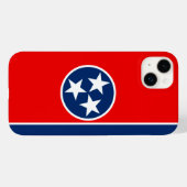 Dynamische Tennessee State Flag Graphic op a Case-Mate iPhone Case (Achterkant (horizontaal))