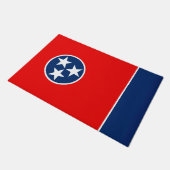 Dynamische Tennessee State Flag Graphic op a Deurmat (Schuin)