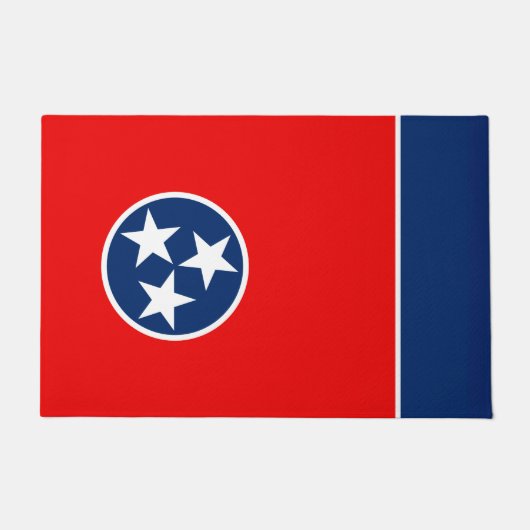 Dynamische Tennessee State Flag Graphic op a Deurmat (Voorkant)