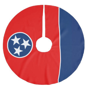 Dynamische Tennessee State Flag Graphic op a Kerstboom Rok
