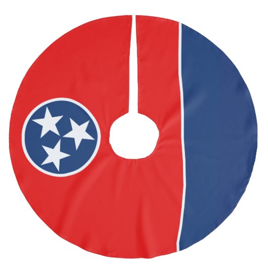 Dynamische Tennessee State Flag Graphic op a Kerstboom Rok (Voorkant)