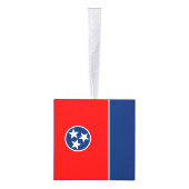 Dynamische Tennessee State Flag Graphic op a Kubus Ornament (Rechts)