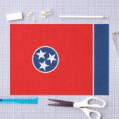 Dynamische Tennessee State Flag Graphic op a Tissuepapier (Craft)