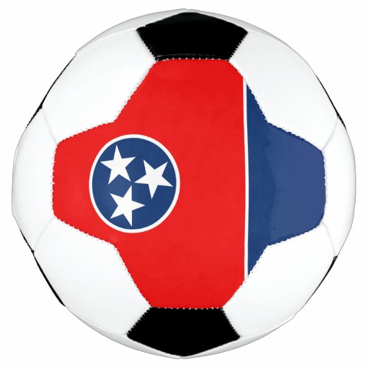 Dynamische Tennessee State Flag Graphic op a Voetbal (Voorkant)