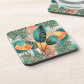 Dynamische Tropen-Woge Bier Onderzetter (Linkerzijde)