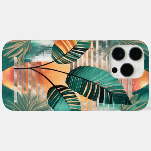 Dynamische Tropen-Woge Case-Mate iPhone Case (Achterkant (horizontaal))