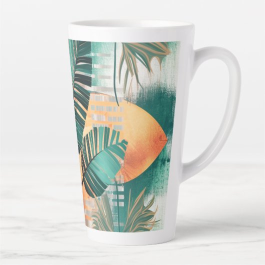 Dynamische Tropen-Woge Latte Mok (Rechts)