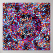 Dynamische veelkleurige Abstracte kosmische textuu Poster (Voorkant)