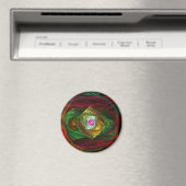 Dynamische verbindingen Abstracte Art Round Magnet (Insitu (Vaatwasser))