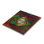 Dynamische verbindingen Abstracte Art-tegel Tegeltje (Zijkant)