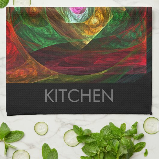 Dynamische verbindingen Abstracte keukenhanddoeken (Gevouwen)