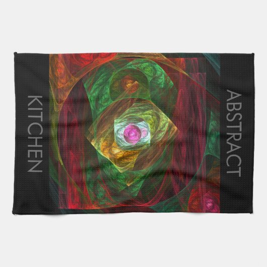 Dynamische verbindingen Abstracte keukenhanddoeken (Horizontaal)