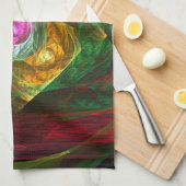 Dynamische verbindingen Abstracte keukenhanddoeken (Quarter Fold)