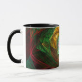 Dynamische verbindingen Abstracte koffie-Mok Mok (Links)