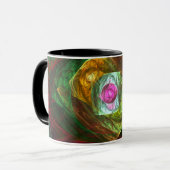 Dynamische verbindingen Abstracte koffie-Mok Mok (Voorkant links)
