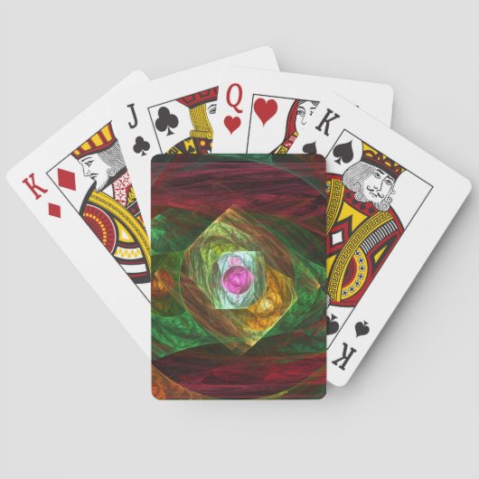 Dynamische Verbindingen Abstracte Kunst Pokerkaarten (Achterkant)