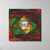 Dynamische verbindingen - Abstracte omhulde canvas Afdruk (Voorkant)