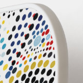  dynamische vet gestippelde kosmisch Abstract Pickleball Paddle (Links Detail)