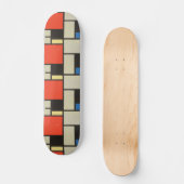 Dynamische vibes: Mondriaan Skateboard (Voorkant)