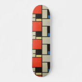 Dynamische vibes: Mondriaan Skateboard (Voorkant)