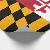 Dynamische vlag van de deelstaat Maryland Cadeaupapier (Hoek)