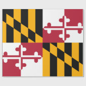 Dynamische vlag van de deelstaat Maryland Cadeaupapier (Vlak)