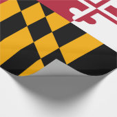 Dynamische vlag van de deelstaat Maryland Cadeaupapier (Hoek)