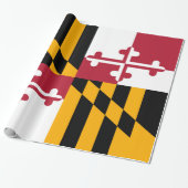 Dynamische vlag van de deelstaat Maryland Cadeaupapier (Uitgerold)