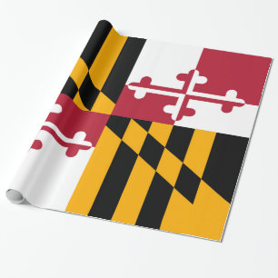 Dynamische vlag van de deelstaat Maryland Cadeaupapier