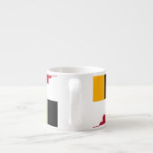 Dynamische vlag van de deelstaat Maryland Espresso Kop (Achterkant)
