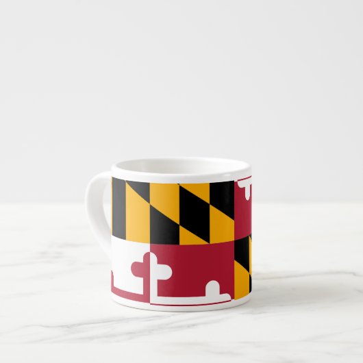 Dynamische vlag van de deelstaat Maryland Espresso Kop (Links)