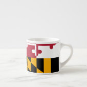 Dynamische vlag van de deelstaat Maryland Espresso Kop (Rechts)