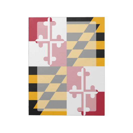 Dynamische vlag van de deelstaat Maryland Notitieblok (Linkerzijde)