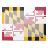 Dynamische vlag van de deelstaat Maryland Notitieblok (Voorkant)