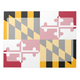 Dynamische vlag van de staat Maryland Notitieblok