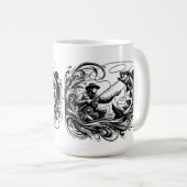 Dynamische vliegvisserij koffiemok (Voorkant rechts)