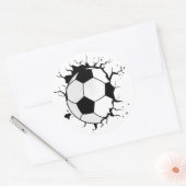 Dynamische voetbalspeld sticker (Envelop)