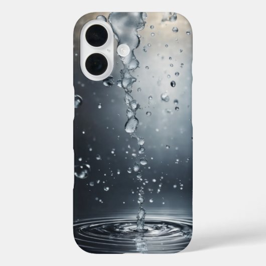 Dynamische waterspatten Elegant Abstract Design Case-Mate iPhone Case (Achterkant)