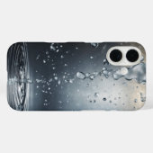 Dynamische waterspatten Elegant Abstract Design Case-Mate iPhone Case (Achterkant (horizontaal))
