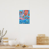 Dynamische Zeilregatta Expressionist Poster (Keuken)
