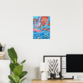 Dynamische Zeilregatta Expressionist Poster (Thuiskantoor)