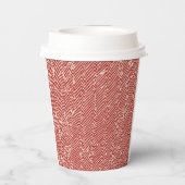 Dynamische Zigzag Paper Cup – Energie in elk slokj Papieren Bekers (Achterkant)