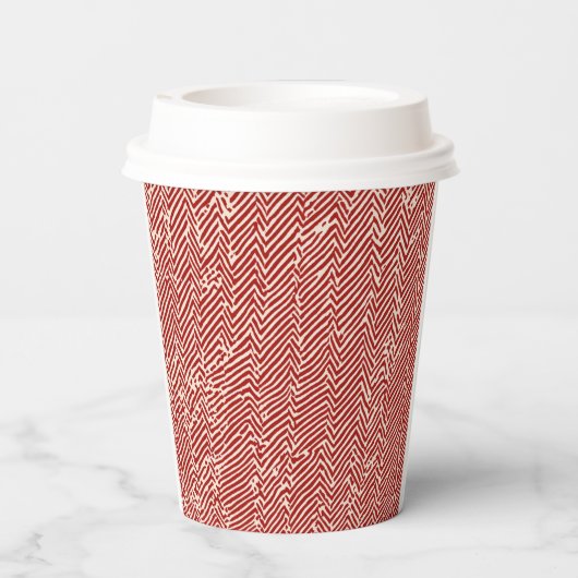 Dynamische Zigzag Paper Cup – Energie in elk slokj Papieren Bekers (Achterkant)
